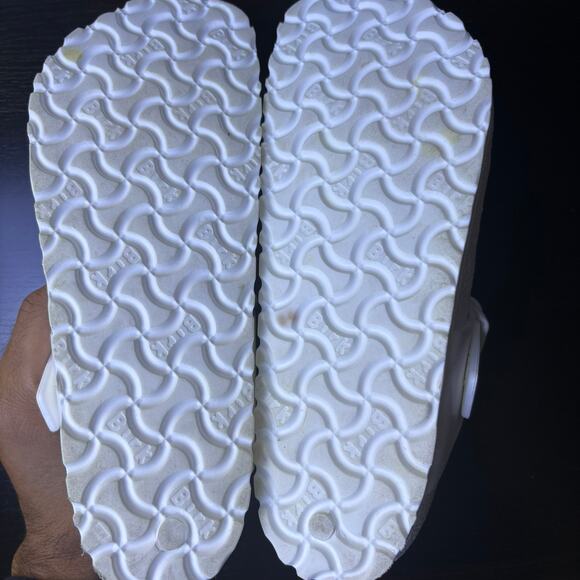 Birkenstock Gizeh EVA Slip On Sandals White Rubber Beach Flip Flops Size W 38 - Picture 9 of 16